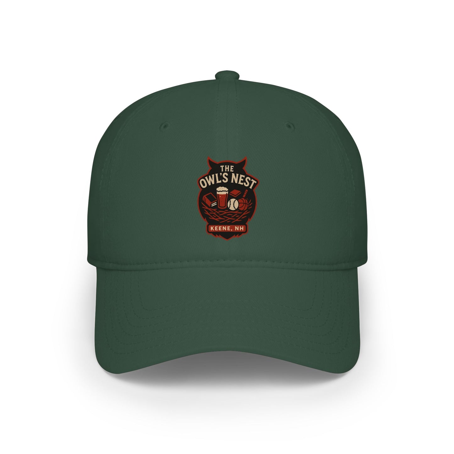 The Owl's Nest Keene, NH Baseball Cap — Low Profile Embroidered Hat