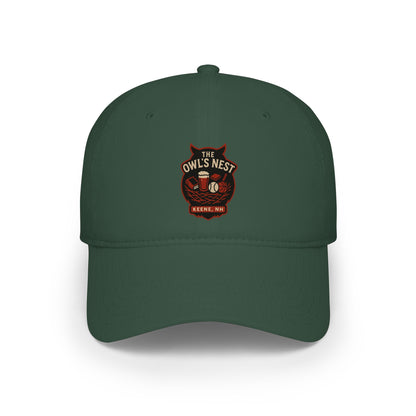 The Owl's Nest Keene, NH Baseball Cap — Low Profile Embroidered Hat