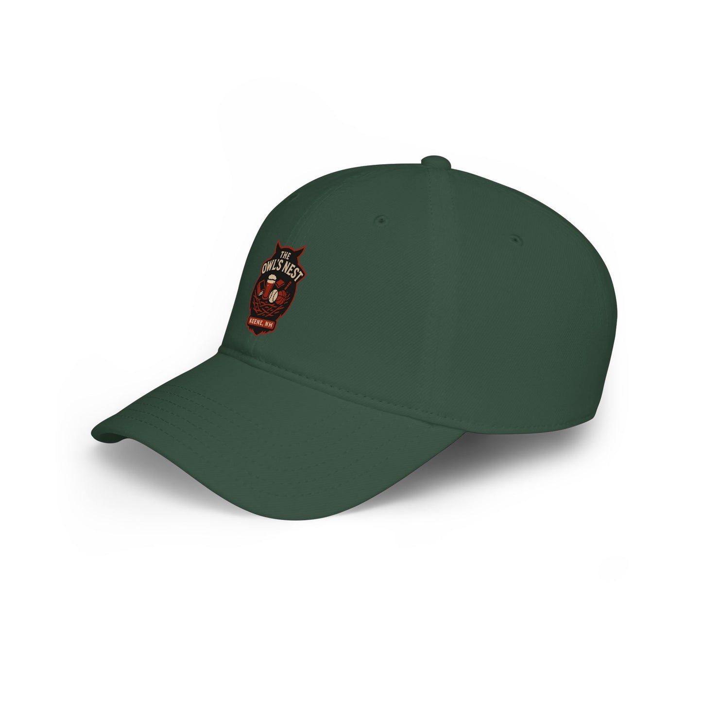 The Owl's Nest Keene, NH Baseball Cap — Low Profile Embroidered Hat