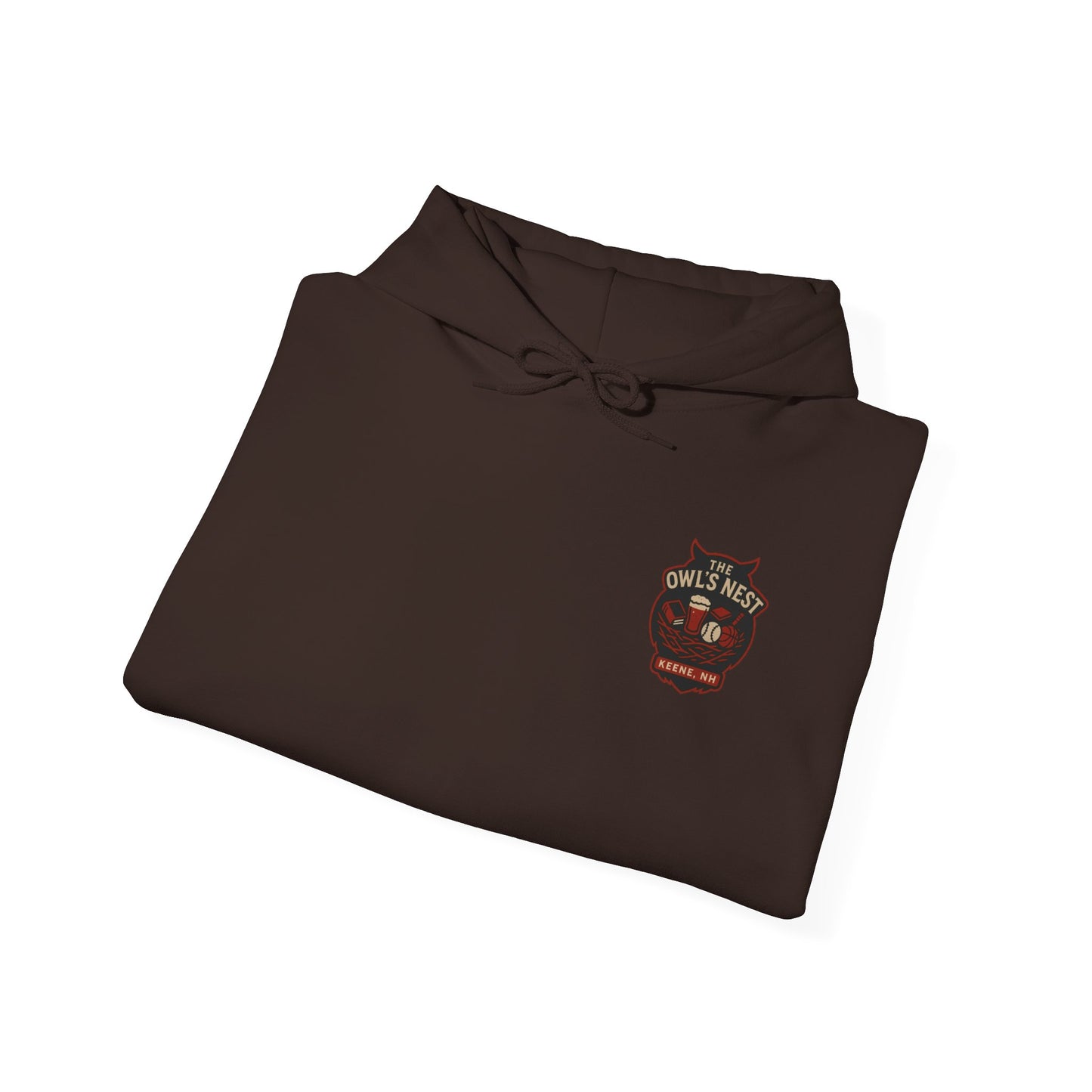The Owl's Nest Pullover Hoodie | Keene, NH Vintage Logo Sweatshirt