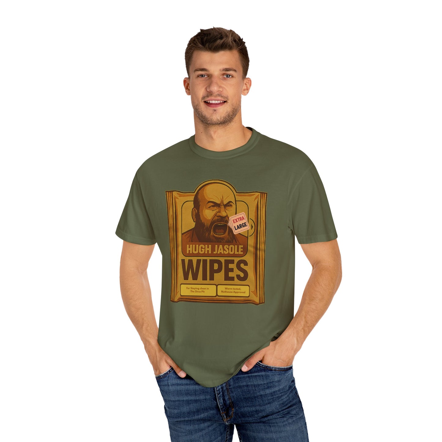 Hughe Jasole Wipes Parody T-Shirt – Funny Dune Meme Tee for Twitch Fans