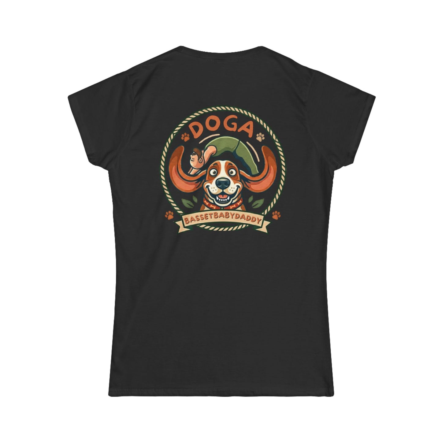 Basset Baby DOGA shirt Doga Ladys Shirt