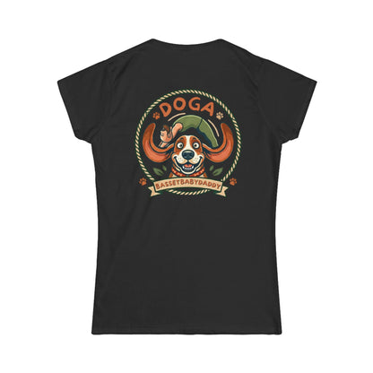 Basset Baby DOGA shirt Doga Ladys Shirt