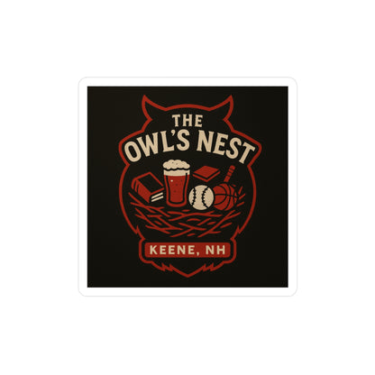 The Owl's Nest Keene, NH Vinyl Sticker — Vintage Logo Decal