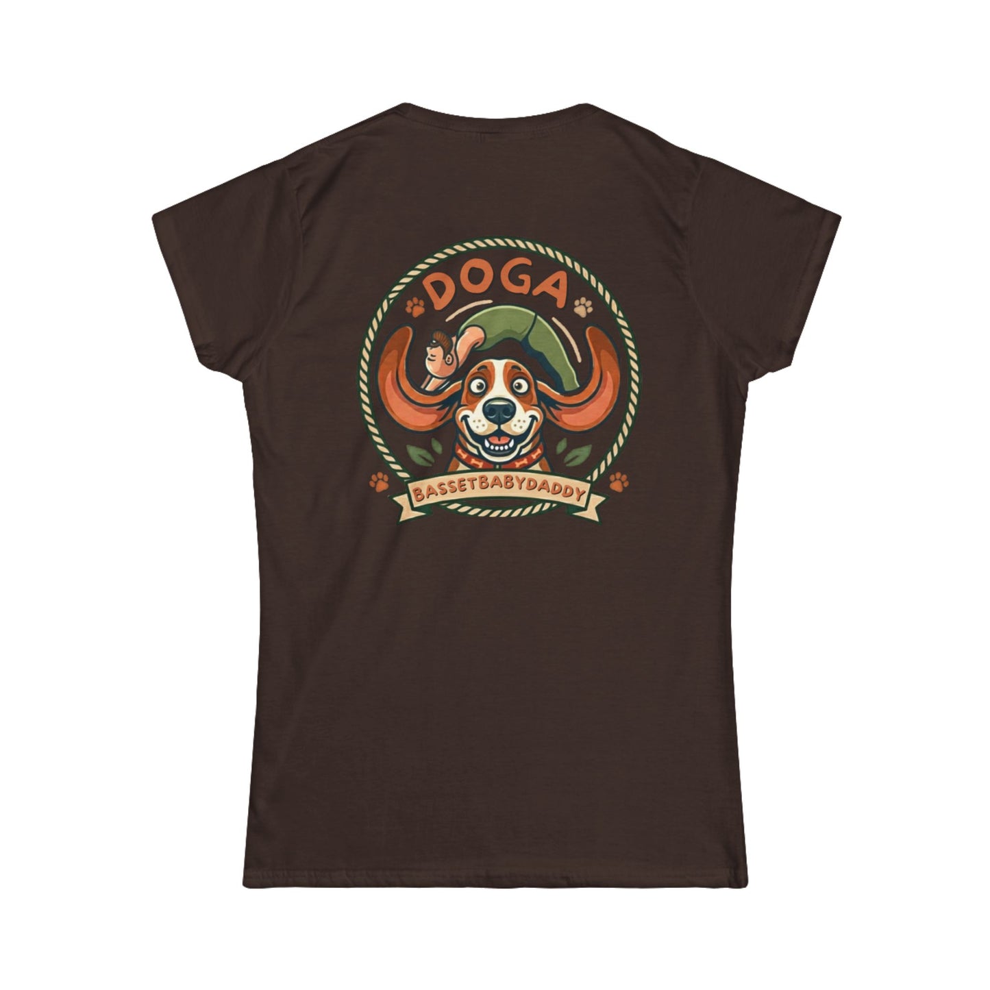 Basset Baby DOGA shirt Doga Ladys Shirt