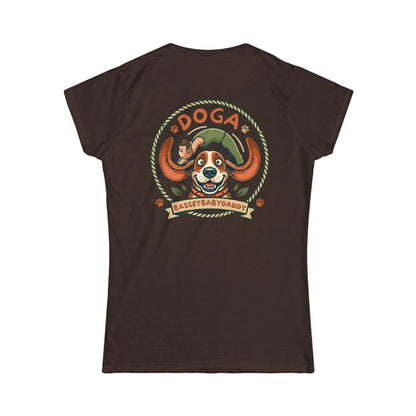 Basset Baby DOGA shirt Doga Ladys Shirt