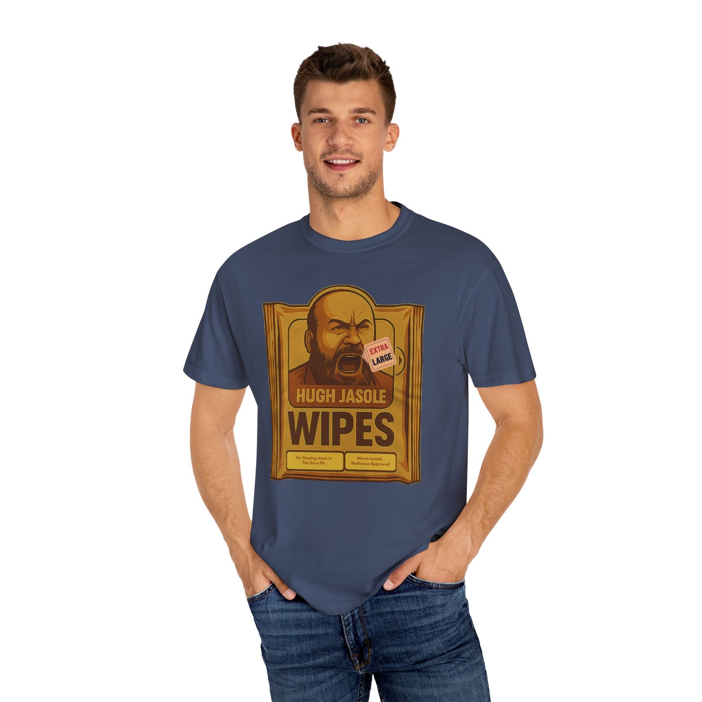 Hughe Jasole Wipes Parody T-Shirt – Funny Dune Meme Tee for Twitch Fans