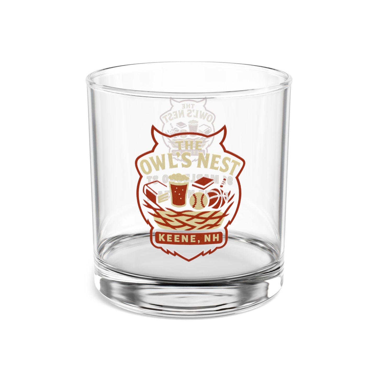 The Owl's Nest Keene, NH 10oz Rocks Glass