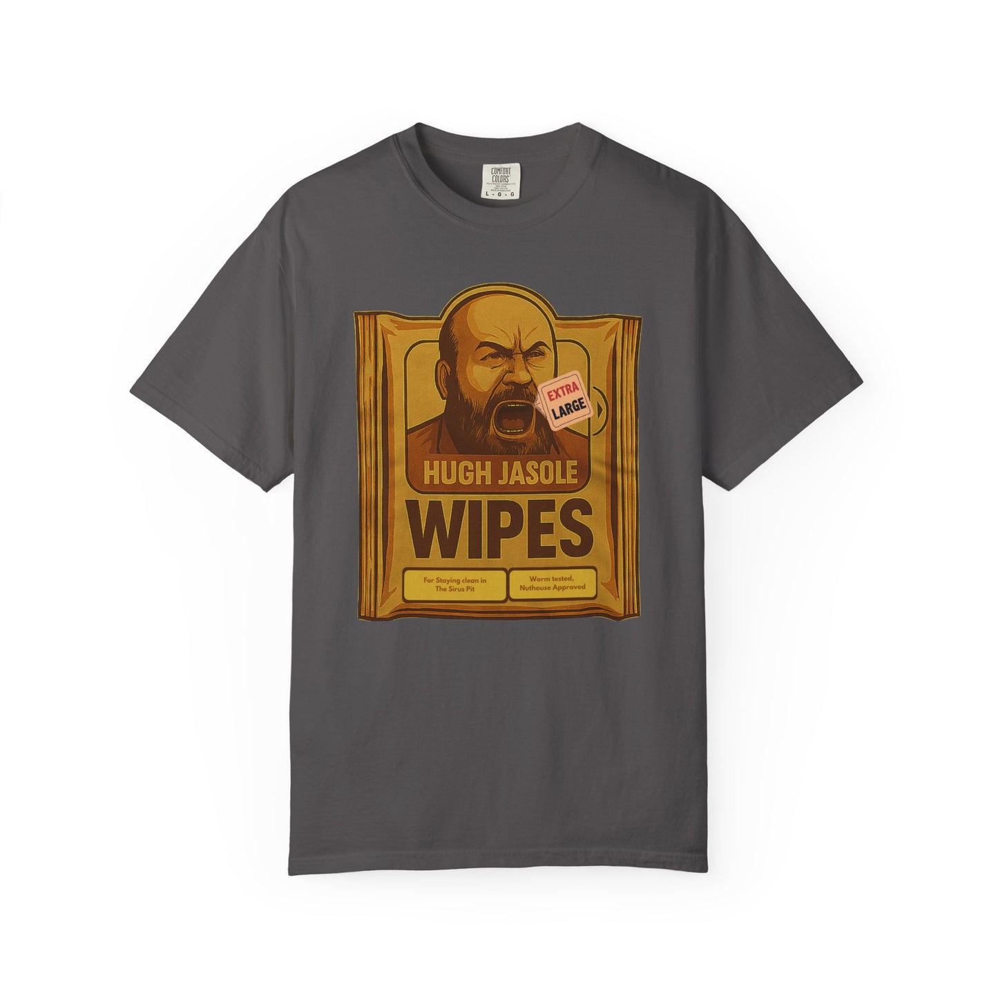 Hughe Jasole Wipes Parody T-Shirt – Funny Dune Meme Tee for Twitch Fans