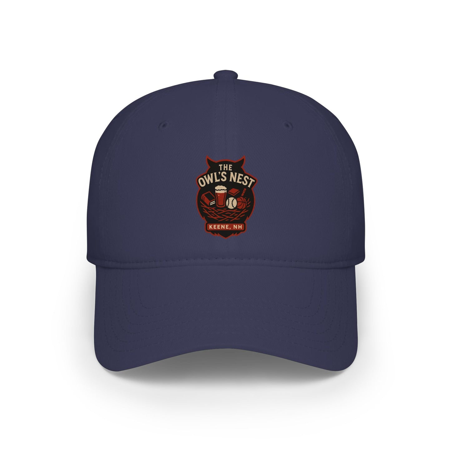 The Owl's Nest Keene, NH Baseball Cap — Low Profile Embroidered Hat