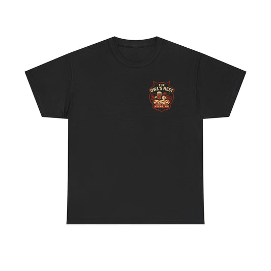 Owl's Nest Vintage Graphic T-Shirt, Gift for Beer Lovers, Unique Souvenir