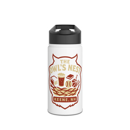 The Owl's Nest Keene NH Stainless Steel Water Bottle – Coffee & Book Fan Travel Bottle