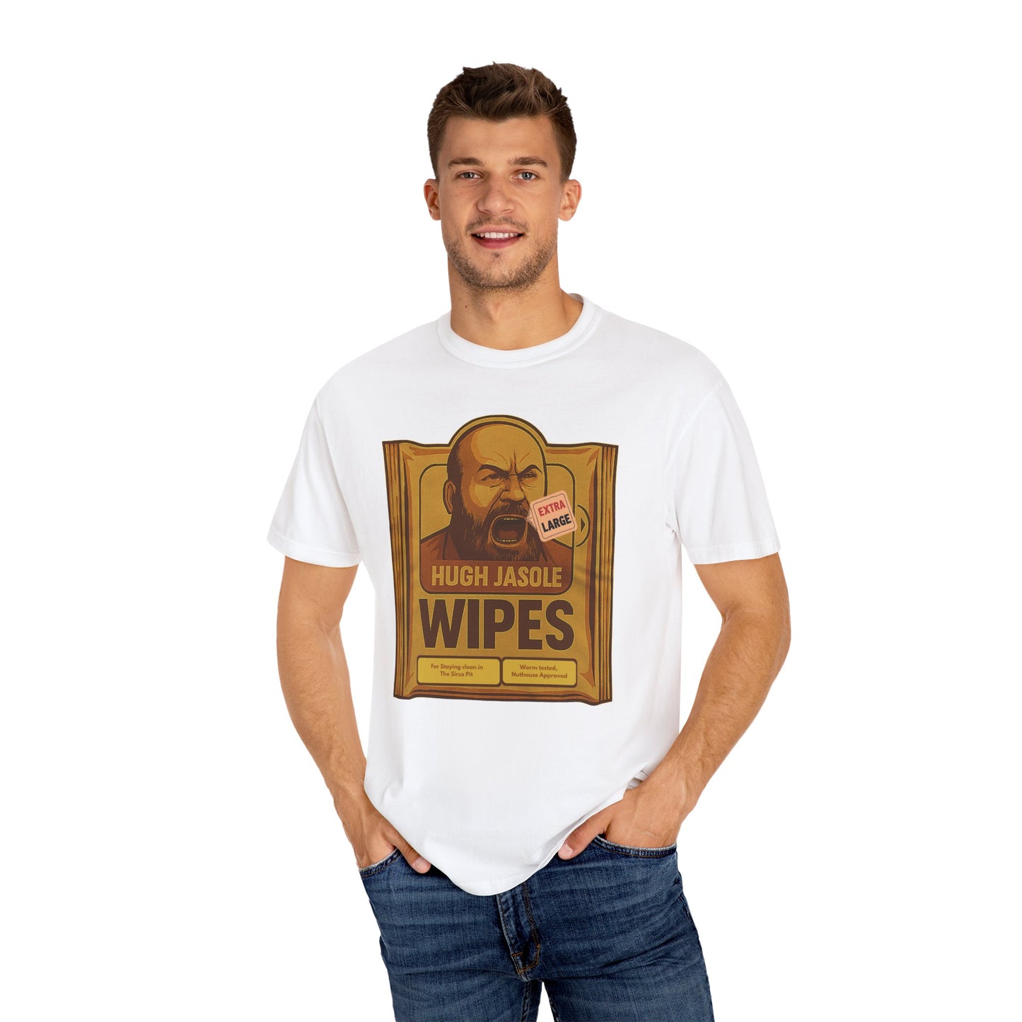 Hughe Jasole Wipes Parody T-Shirt – Funny Dune Meme Tee for Twitch Fans