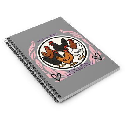Living Hope Notebook — "Living Hope" Farm Egg Journal (Ruled Spiral)