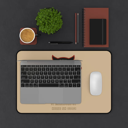 The Owl's Nest Keene Desk Mat — Vintage Owl Coffee & Baseball Mouse Pad