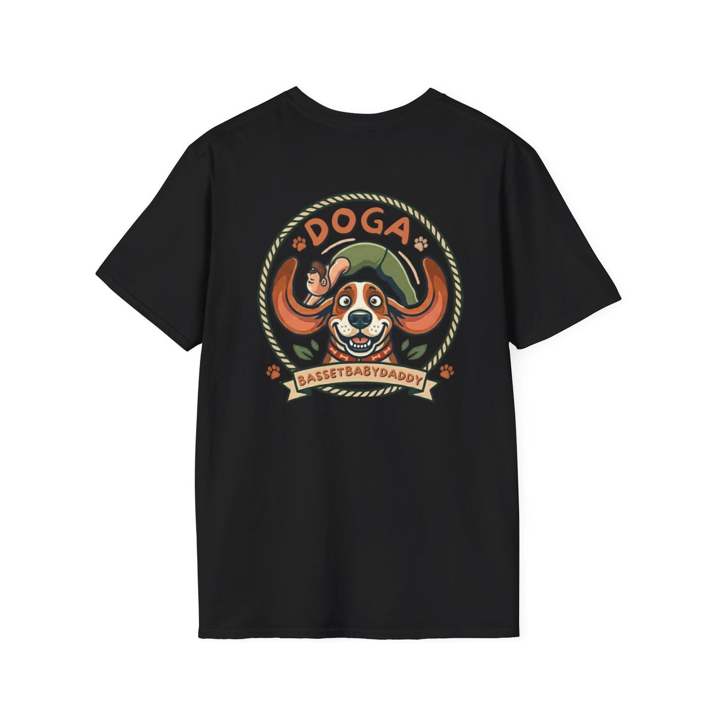 Basset Baby Doga Yoga Tshirt