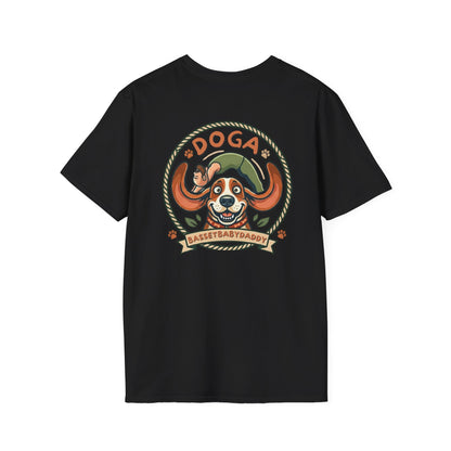 Basset Baby Doga Yoga Tshirt