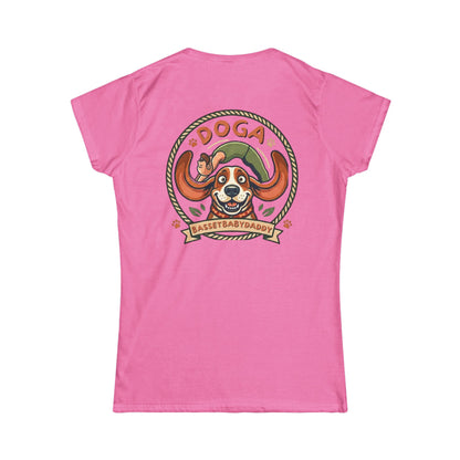 Basset Baby DOGA shirt Doga Ladys Shirt