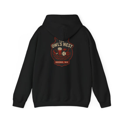 The Owl's Nest Pullover Hoodie | Keene, NH Vintage Logo Sweatshirt
