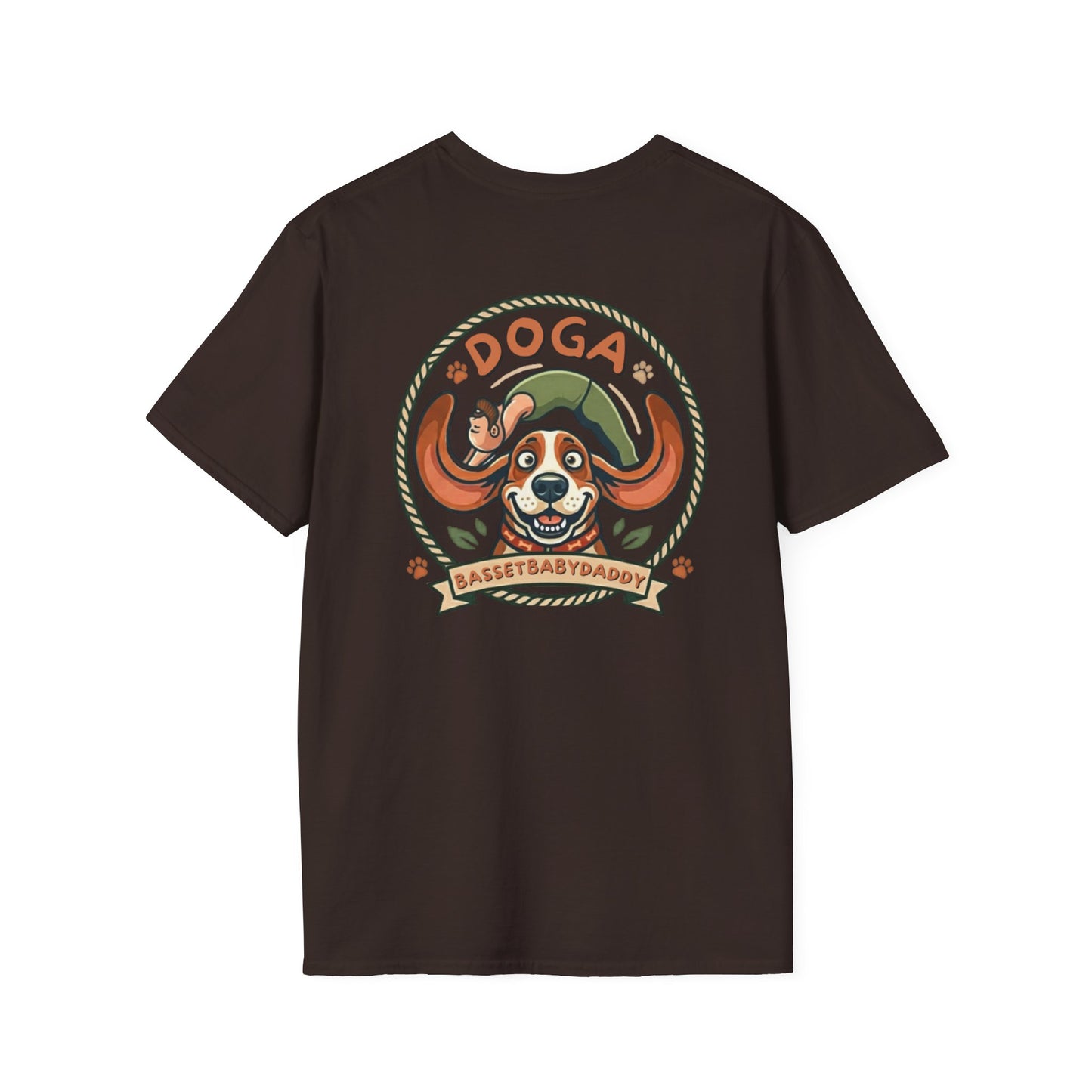 Basset Baby Doga Yoga Tshirt