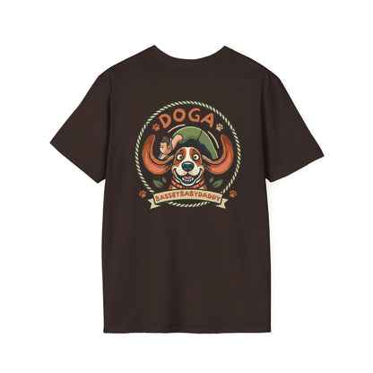 Basset Baby Doga Yoga Tshirt