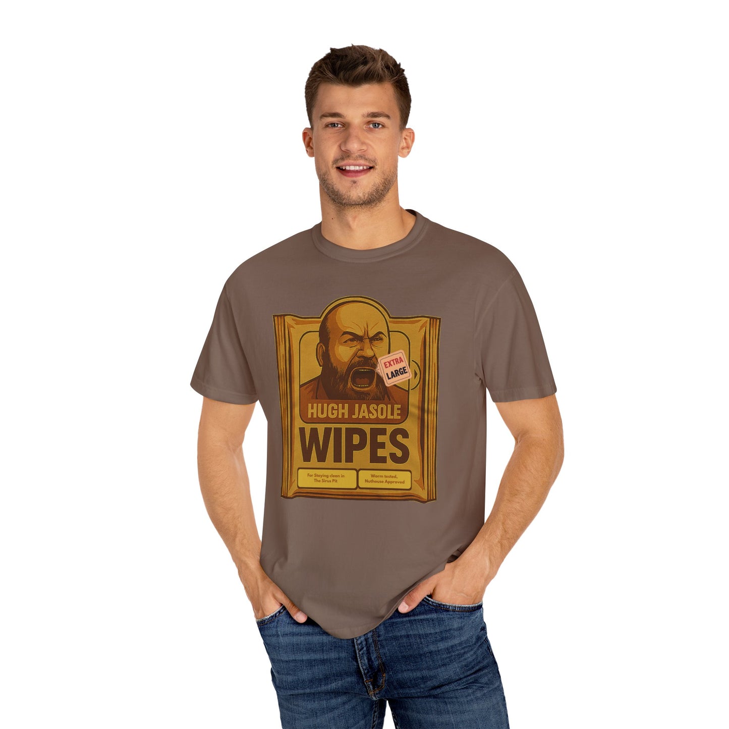 Hughe Jasole Wipes Parody T-Shirt – Funny Dune Meme Tee for Twitch Fans