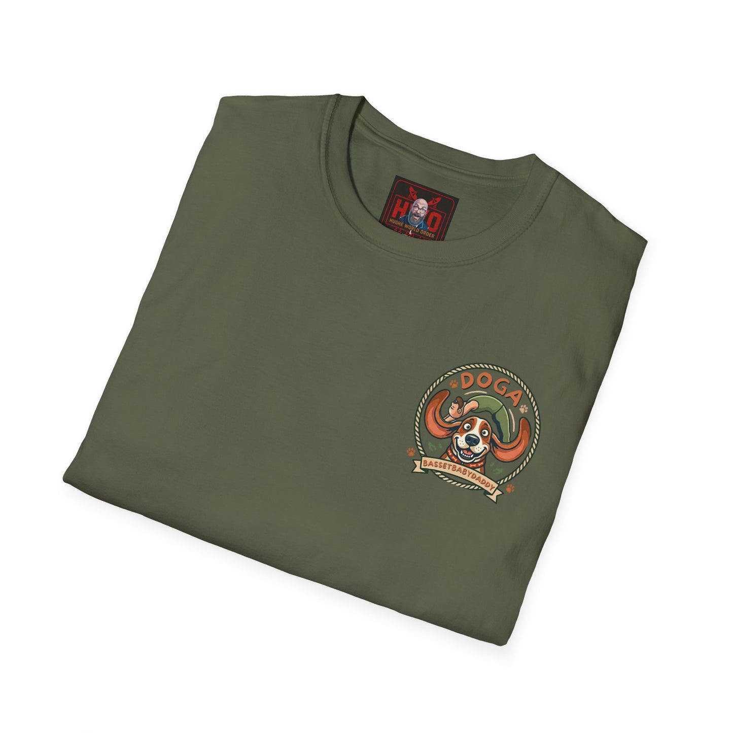 Basset Baby Doga Yoga Tshirt
