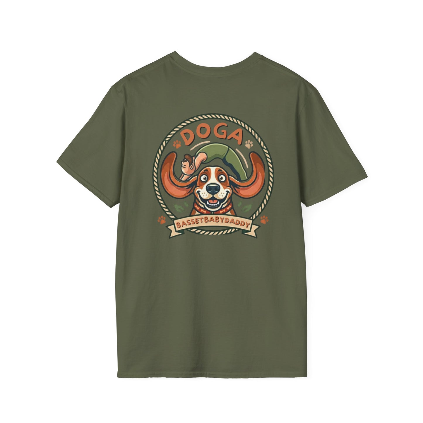 Basset Baby Doga Yoga Tshirt