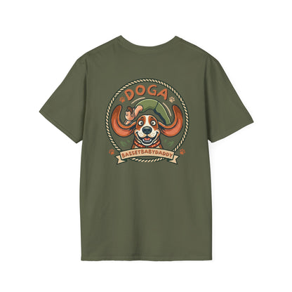 Basset Baby Doga Yoga Tshirt
