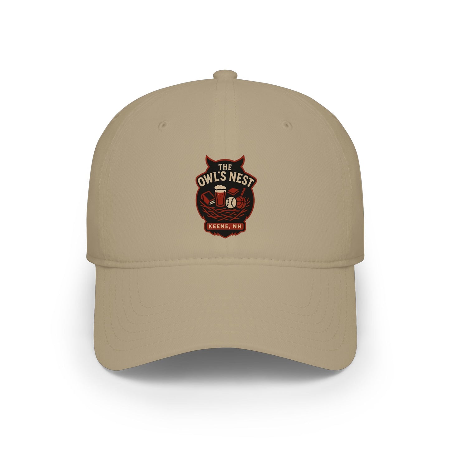 The Owl's Nest Keene, NH Baseball Cap — Low Profile Embroidered Hat