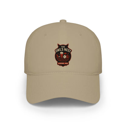 The Owl's Nest Keene, NH Baseball Cap — Low Profile Embroidered Hat