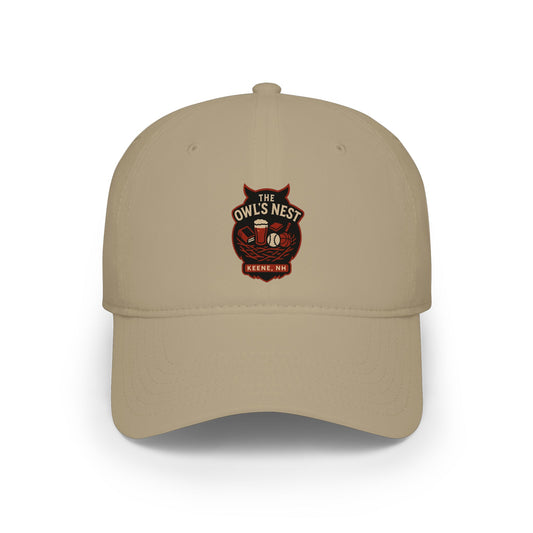 The Owl's Nest Keene, NH Baseball Cap — Low Profile Embroidered Hat
