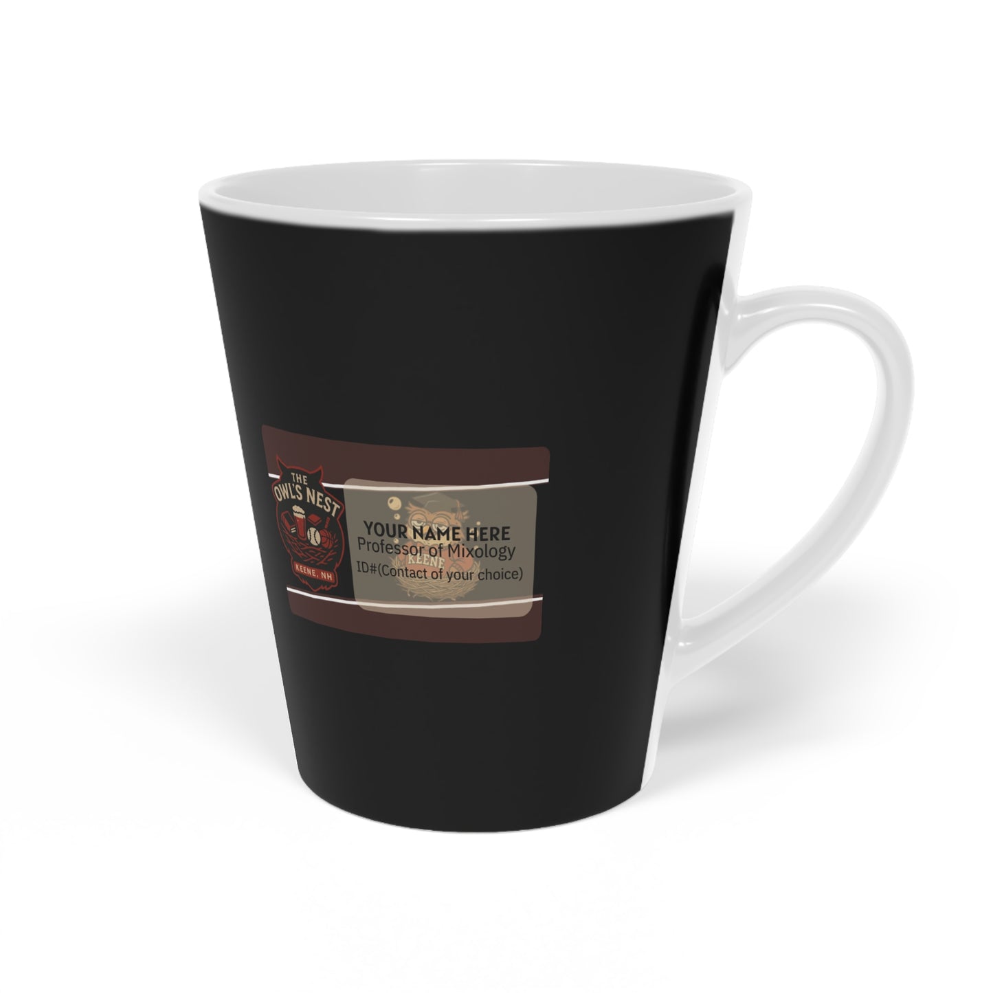 The Owl's Nest Latte Mug | 12oz Glossy Ceramic Coffee Cup