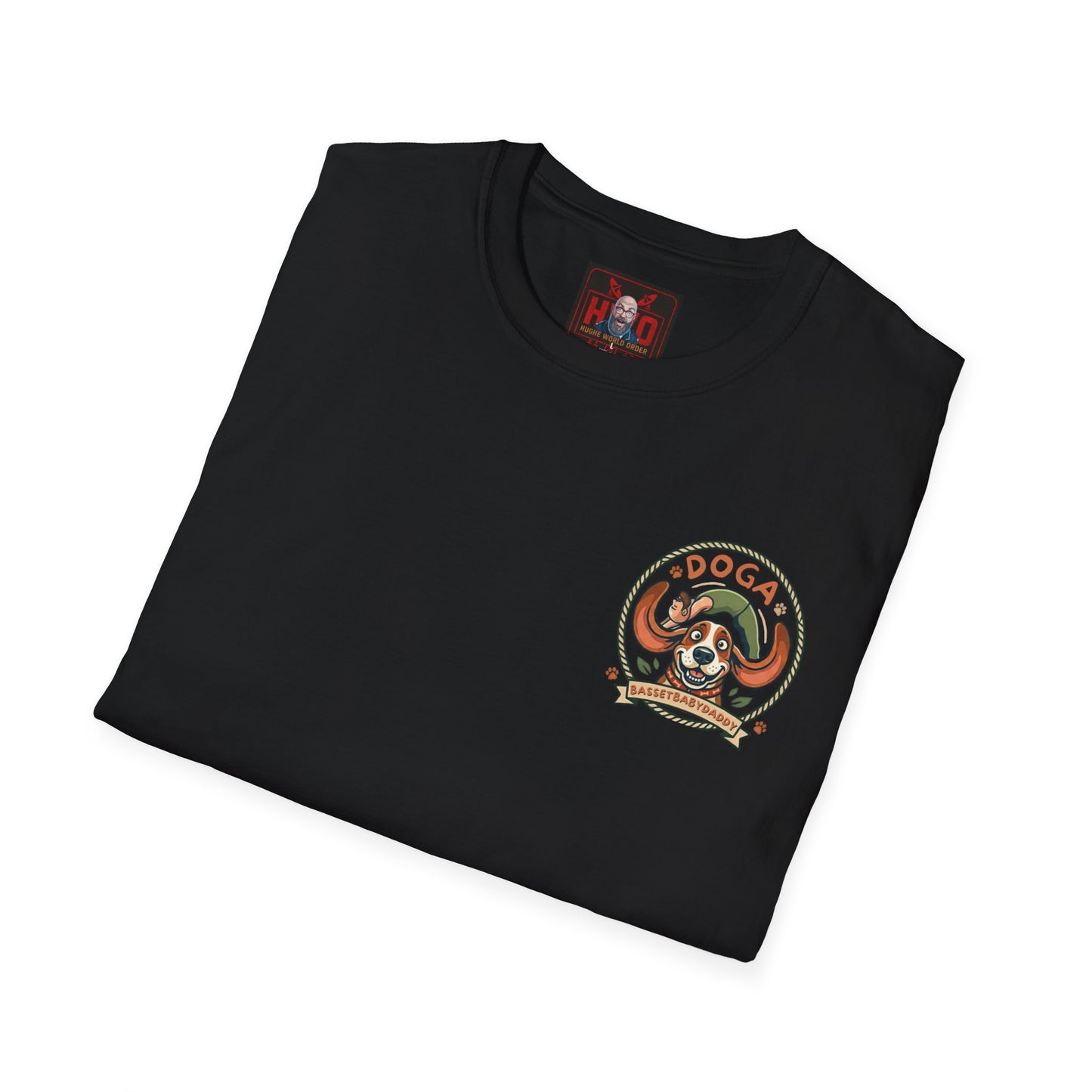 Basset Baby Doga Yoga Tshirt