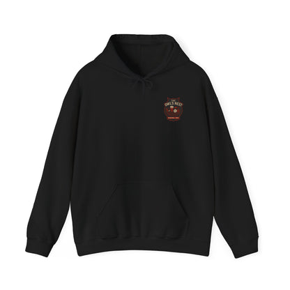 The Owl's Nest Pullover Hoodie | Keene, NH Vintage Logo Sweatshirt