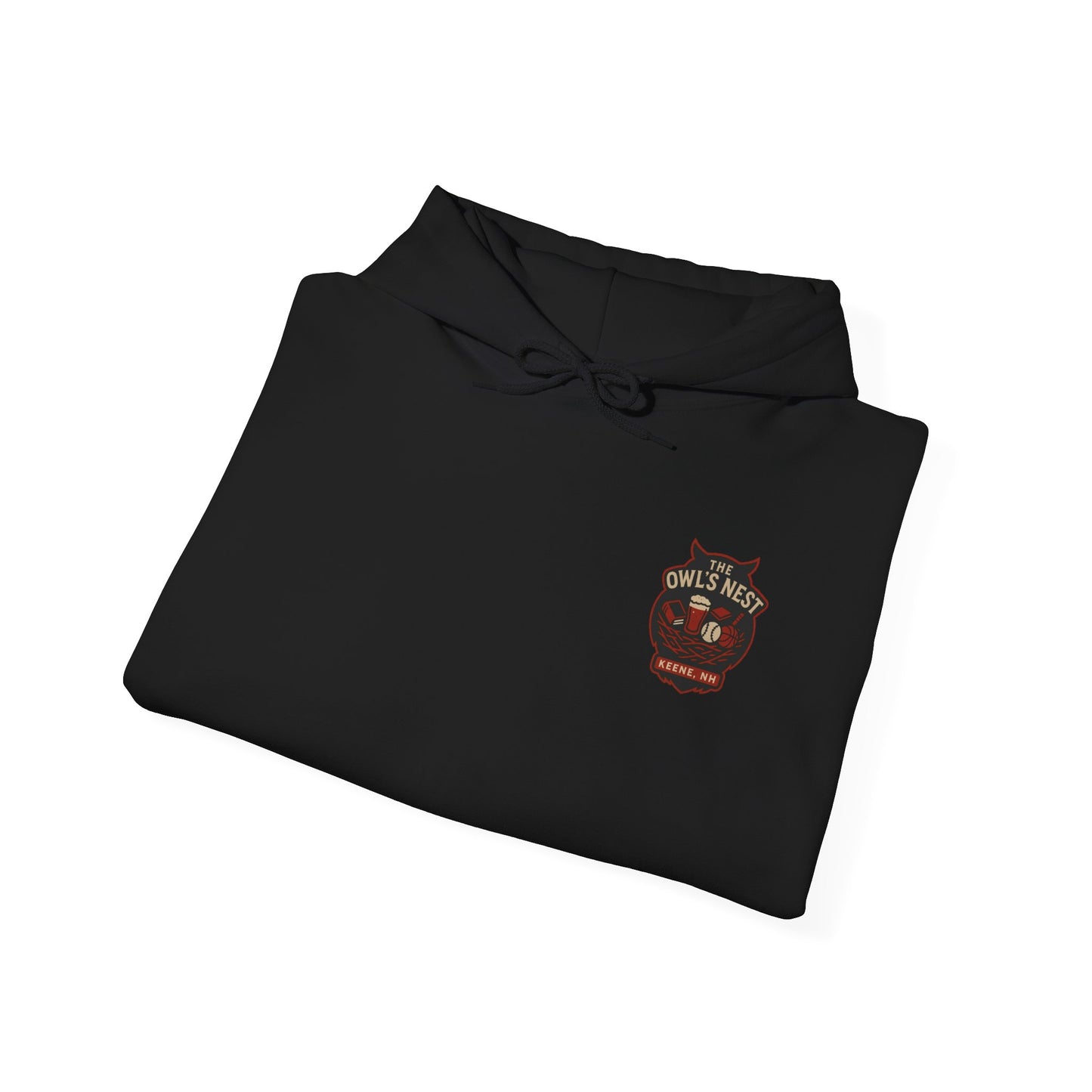 The Owl's Nest Pullover Hoodie | Keene, NH Vintage Logo Sweatshirt